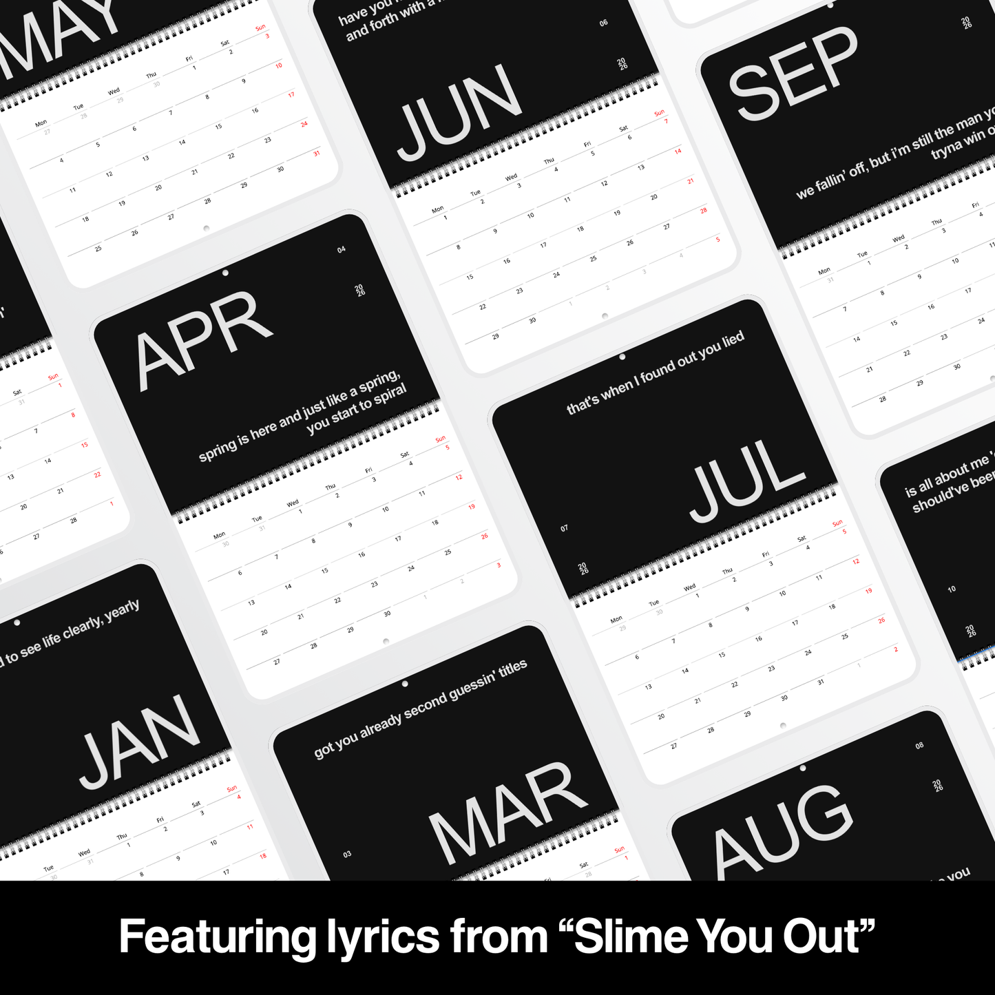 DRAKE 2026 CALENDAR - Slime You Out