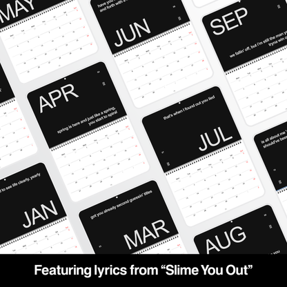 DRAKE 2026 CALENDAR - Slime You Out